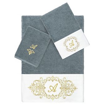 Linum Home Textiles Turkish Cotton Monica 3 pc Embellished Towel Set