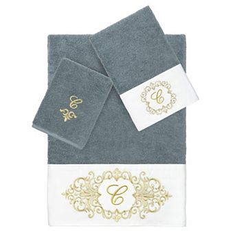 Linum Home Textiles Turkish Cotton Monica 3 pc Embellished Towel Set