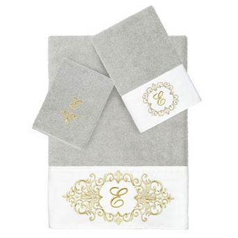Linum Home Textiles Turkish Cotton Monica 3 pc Embellished Towel Set