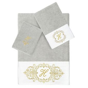 Linum Home Textiles Turkish Cotton Monica 3 pc Embellished Towel Set