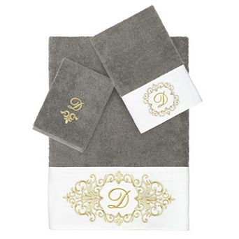 Linum Home Textiles Turkish Cotton Monica 3 pc Embellished Towel Set