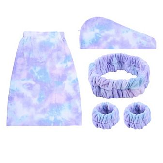 The Big One® 5 pc Solid Texture Bath Wrap Set