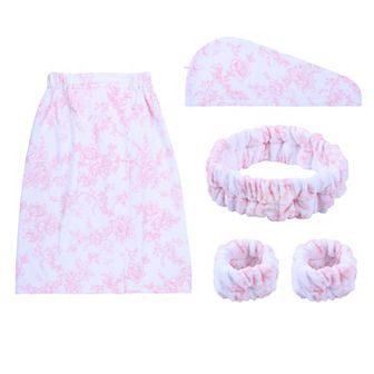 The Big One® 5 pc Solid Texture Bath Wrap Set