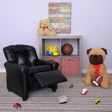 The Crew Furniture Traditional Kids Recliner Arm Chair