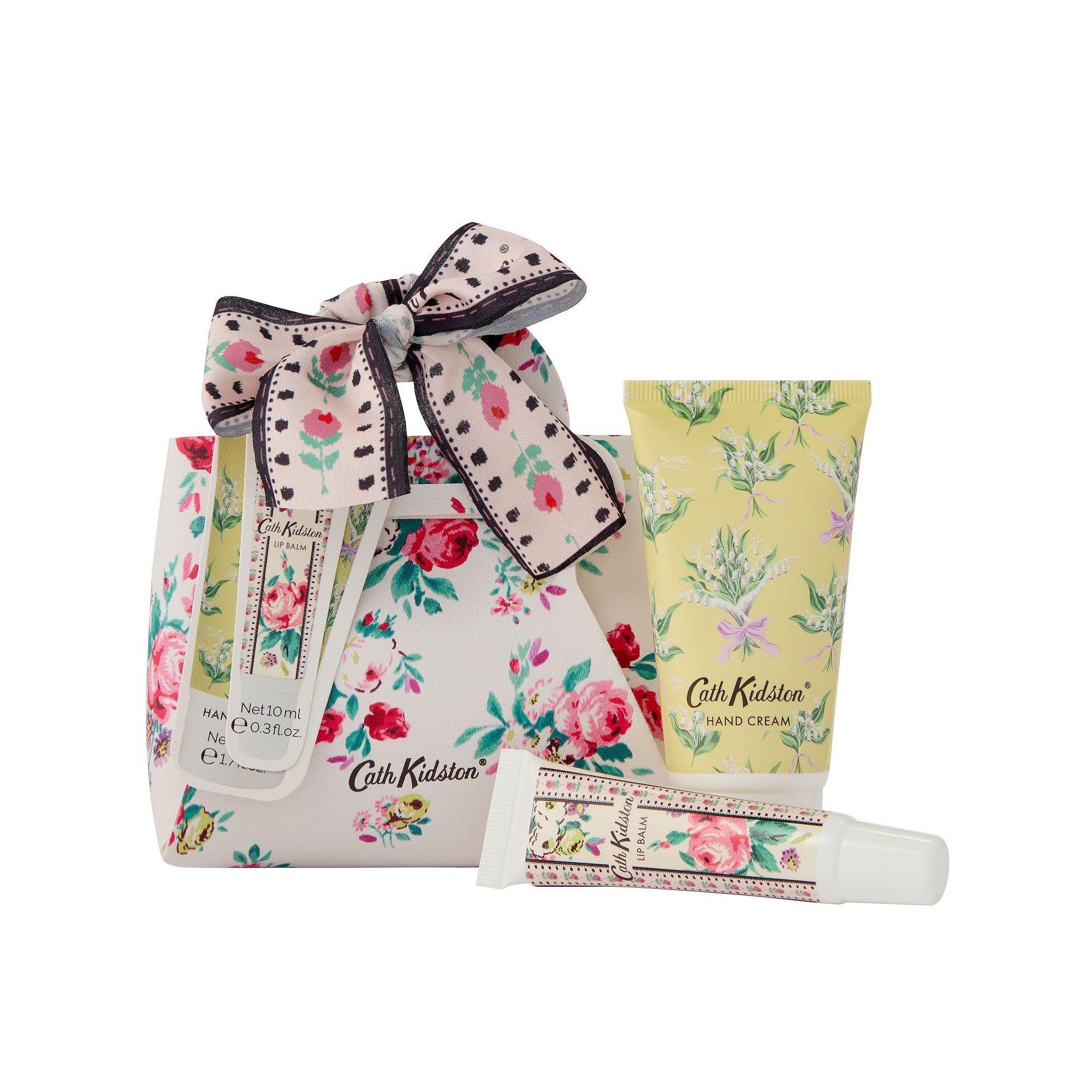 Cath Kidston Mini Handbag Hand & Lip Set, White