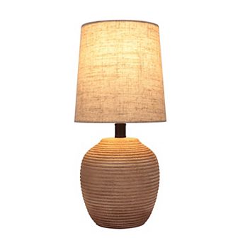 Natural Rustic Base Accent Table Lamp
