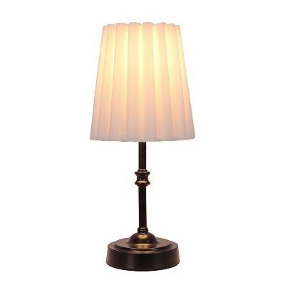 Black Metal Traditional Base Accent Table Lamp