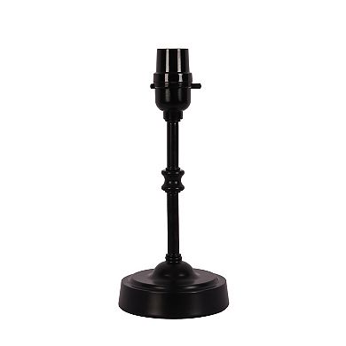 Black Metal Traditional Base Accent Table Lamp