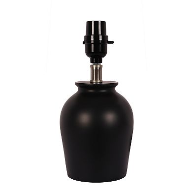 Black Poly Jug Accent Table Lamp