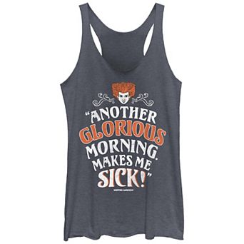Disney's Hocus Pocus Winifred Sanderson Another Glorious Morning Makes Me Sick Juniors' Racerback Tank Top