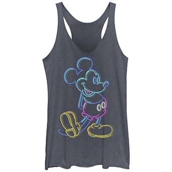 Disney's Mickey Mouse Neon Lights Juniors' Racerback Tank Top