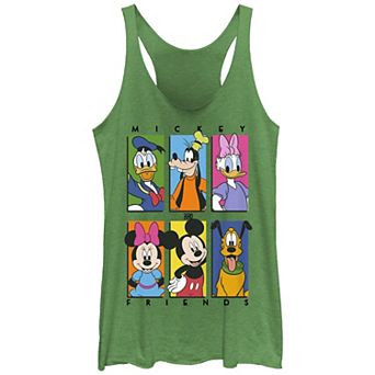 Disney's Mickey Mouse And Friends Banners Juniors' Racerback Tank Top