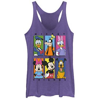Disney's Mickey Mouse And Friends Banners Juniors' Racerback Tank Top
