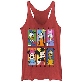 Disney's Mickey Mouse And Friends Banners Juniors' Racerback Tank Top