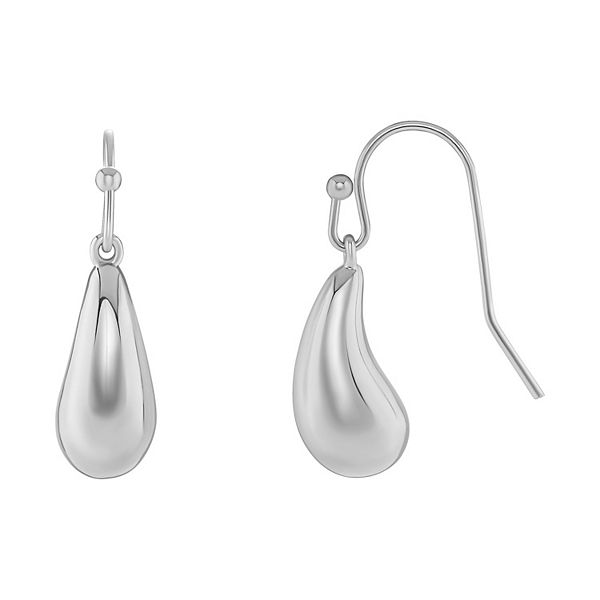 カ*お様 Jent Louis Silver Drop pierce jentl PRIMROSE Polished Teardrop Drop Earrings