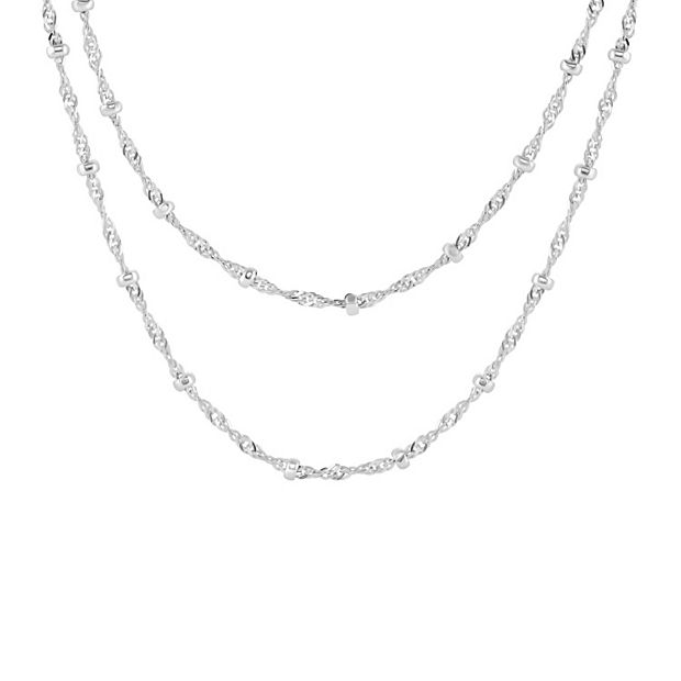Kohls silver chains womens hotsell