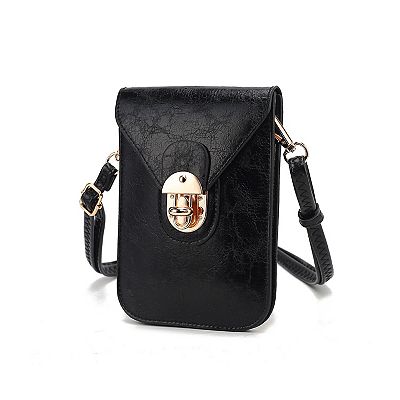 MKF Collection Havana Small Phone Crossbody Bag by Mia K Black
