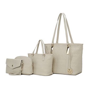 Mkf Collection Arya Signature Tote Bag, Mini Tote, Pouch And Wristlet By Mia K