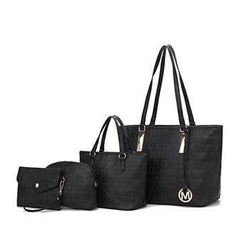 Mkf Collection Arya Signature Tote Bag, Mini Tote, Pouch And Wristlet By Mia K
