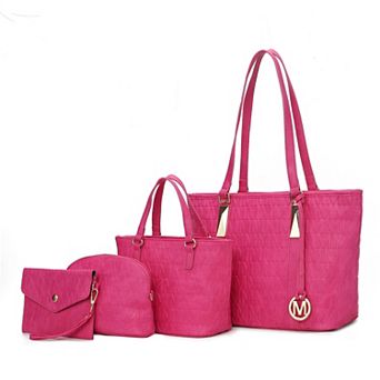 Mkf Collection Arya Signature Tote Bag, Mini Tote, Pouch And Wristlet By Mia K