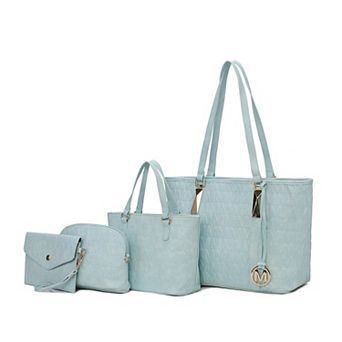 Mkf Collection Arya Signature Tote Bag, Mini Tote, Pouch And Wristlet By Mia K