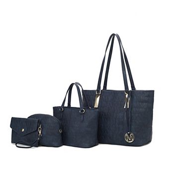 Mkf Collection Arya Signature Tote Bag, Mini Tote, Pouch And Wristlet By Mia K