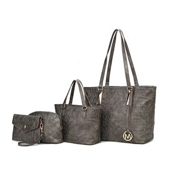 Mkf Collection Arya Signature Tote Bag, Mini Tote, Pouch And Wristlet By Mia K