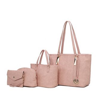 Mkf Collection Arya Signature Tote Bag, Mini Tote, Pouch And Wristlet By Mia K