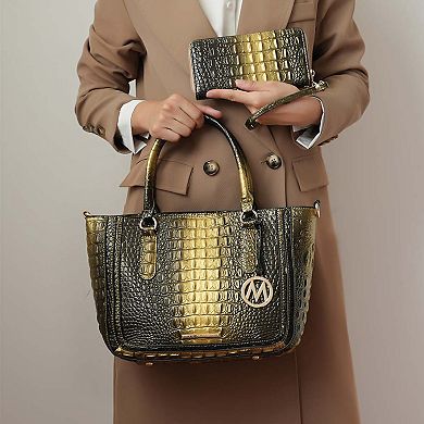 MKF Collection Aphelia Croc-Embossed Tote Handbag by Mia K