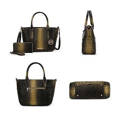 MKF Collection Aphelia Croc-Embossed Tote Handbag by Mia K