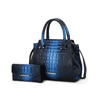 MKF Collection Bently Croc-Embossed Tote & Wallet Set by Mia K.