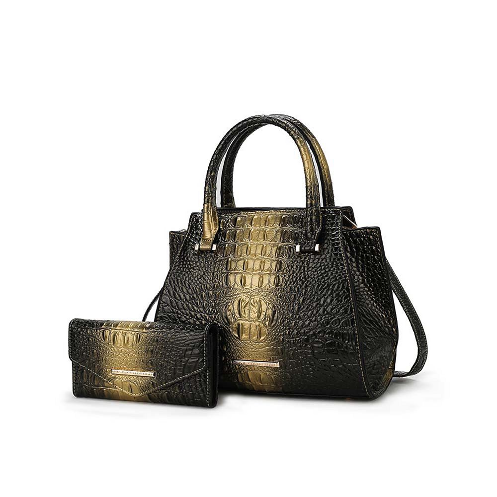 MKF Collection Bently Croc-Embossed Tote & Wallet Set by Mia K.
