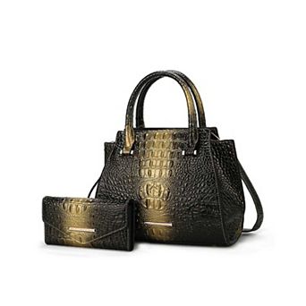 MKF Collection Bently Croc-Embossed Tote & Wallet Set by Mia K.