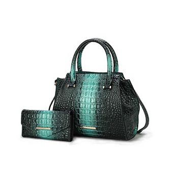 MKF Collection Bently Croc-Embossed Tote & Wallet Set by Mia K.