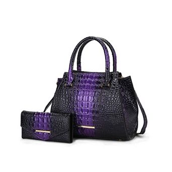 MKF Collection Bently Croc-Embossed Tote & Wallet Set by Mia K.