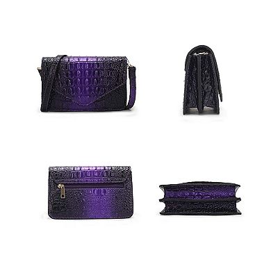 MKF Collection Vanta Croc-Embossed Crossbody Bag by Mia K.