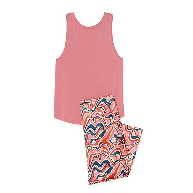 Alania Women's Plus-Size Tank & Pant Pajama Set