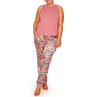 Alania Women's Plus-Size Tank & Pant Pajama Set