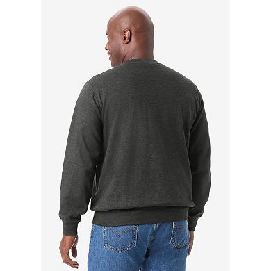 KingSize Men's Big & Tall Ultra-Light Comfort Fleece Crewneck Sweatshirt