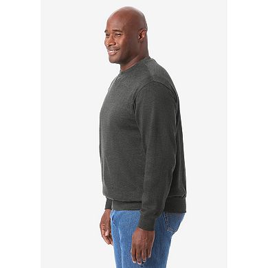 KingSize Men's Big & Tall Ultra-Comfort Fleece Crewneck Sweatshirt