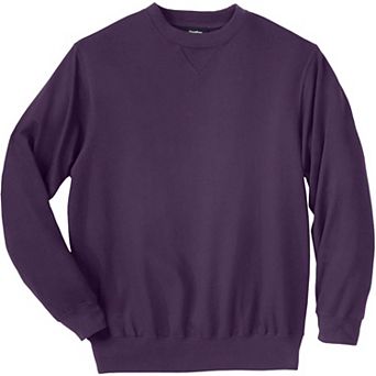 KingSize Men's Big & Tall Ultra-Light Comfort Fleece Crewneck Sweatshirt
