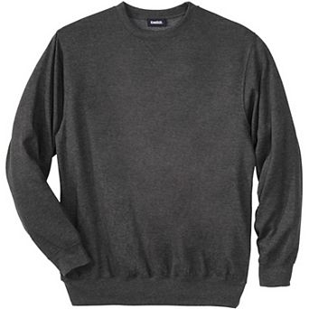 KingSize Men's Big & Tall Ultra-Light Comfort Fleece Crewneck Sweatshirt