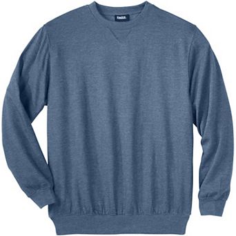 KingSize Men's Big & Tall Ultra-Light Comfort Fleece Crewneck Sweatshirt