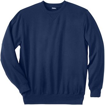 KingSize Men's Big & Tall Ultra-Light Comfort Fleece Crewneck Sweatshirt