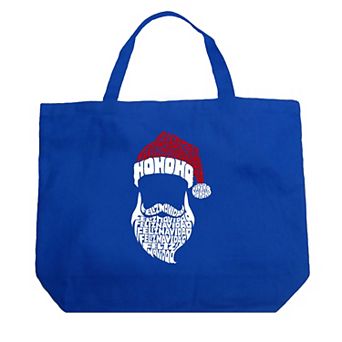 Feliz Navidad Santa Claus - Large Word Art Tote Bag