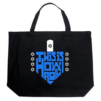 This Is How I Roll - Large Word Art Tote Bag