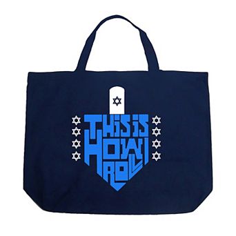 This Is How I Roll - Large Word Art Tote Bag
