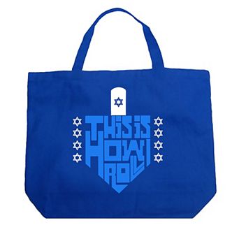 This Is How I Roll - Large Word Art Tote Bag