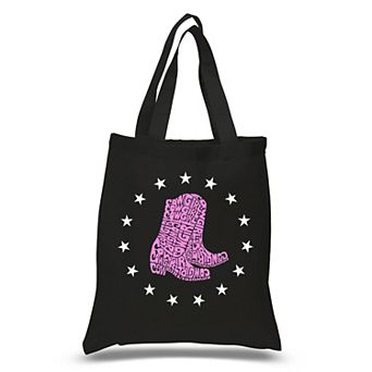 Cowgirl Boots - Small Word Art Tote Bag