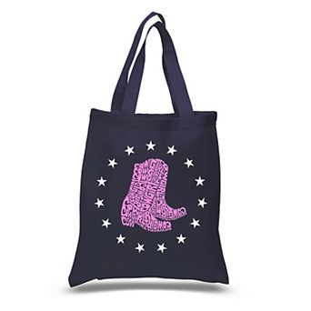 Cowgirl Boots - Small Word Art Tote Bag